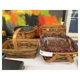 (5) Longaberger Baskets