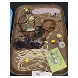 Tray Lot Costume Jewelry