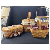 (4) Longaberger Baskets