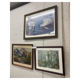 (3) Framed Prints