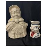 McCoy Cookie Jar w/ Unmarked Pitcher