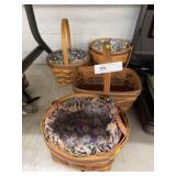 (4) Longaberger Baskets