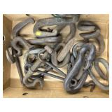Assortment 19thC. Wrought Iron Hooks