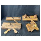 (4) Vintage Signed Molding Planes