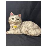 Attributed Hubley Reclining Cast Metal Cat