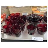 Ruby Tumblers, Bowls & Mugs
