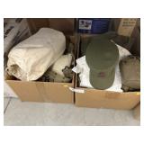 (2) Boxes Military Clothing & Carry Bag