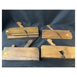 (4) Vintage Signed Molding Planes