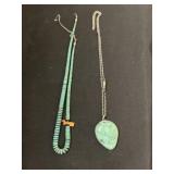 (2) Turquoise Necklaces