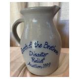 Church of the Brethren Relief Stoneware Pitcher