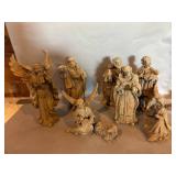 Cast Resin Nativity Scene Figurines Set