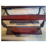 Wright Industrial Cast Iron and Wood Bookends