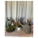 Garden Statues and Watering Can