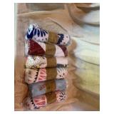 Six Patterned Fleece Throw Blankets