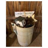 Decorative Items in Tall Crock