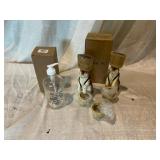 Decorative Bunny Holders With Glass Pump Bottle