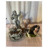 Garden Figurines and Planter