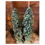 Artificial Ivy Topiaries in Square Planters