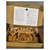 Wood Nativity Scene Schwibboggen Arch