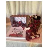 Disney Plaid Plush Mickey Mouse Holiday Lot