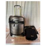 Samantha Brown Luggage Set with Faux Snakeskin