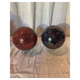 Mosaic Glass Decorative Spheres