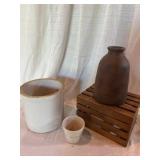 Stoneware Crocks and Jug