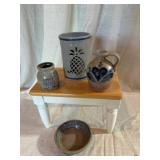 Four Handcrafted Stoneware Pieces
