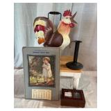 Decor Lot with 1929 Calendar