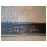 Folk Art Wood Panel Signed by Menn