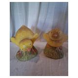 Painted Yellow Chick Figurines