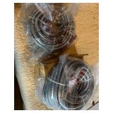 Metal Garden Hose Coils and Sprinkler Set
