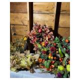 Artificial Floral and Fruit Wreaths