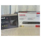 ASUS RT-AC86U Router and Toshiba DVD Player