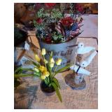 Faux Floral and Decorative Arrangements