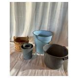 Metal and Wooden Pails Collection