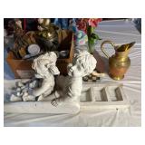 White Resin Children & Various Decorations