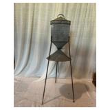 Galvanized Steel Gravity Feeder on Tripod Stand