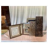 Framed Art and Quote Plaques Group