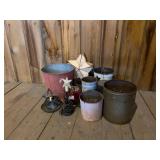 Metal Buckets and Star Decor Items