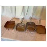 Copper Chef Square Nonstick Pan Set