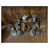 Painted Wooden Birdhouses Lot