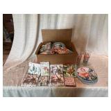 Flamingo-Themed Plates, Napkins, and Glasses
