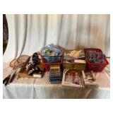 Toys Dolls Games and Badminton Rackets