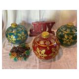 Holiday Decor Set with Ornaments and Joy Sign