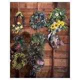 Decorative Artificial Floral Wreaths