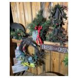 Rustic Holiday Wreaths and Wall Decorations