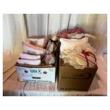 Handmade Fabric Pillows and Cat Doll