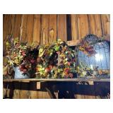Fall-Themed Dï¿½cor Group with Wreath, Watering Can
