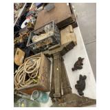 Light Bulbs, Bench Vise, Piano Legs, Storage Box